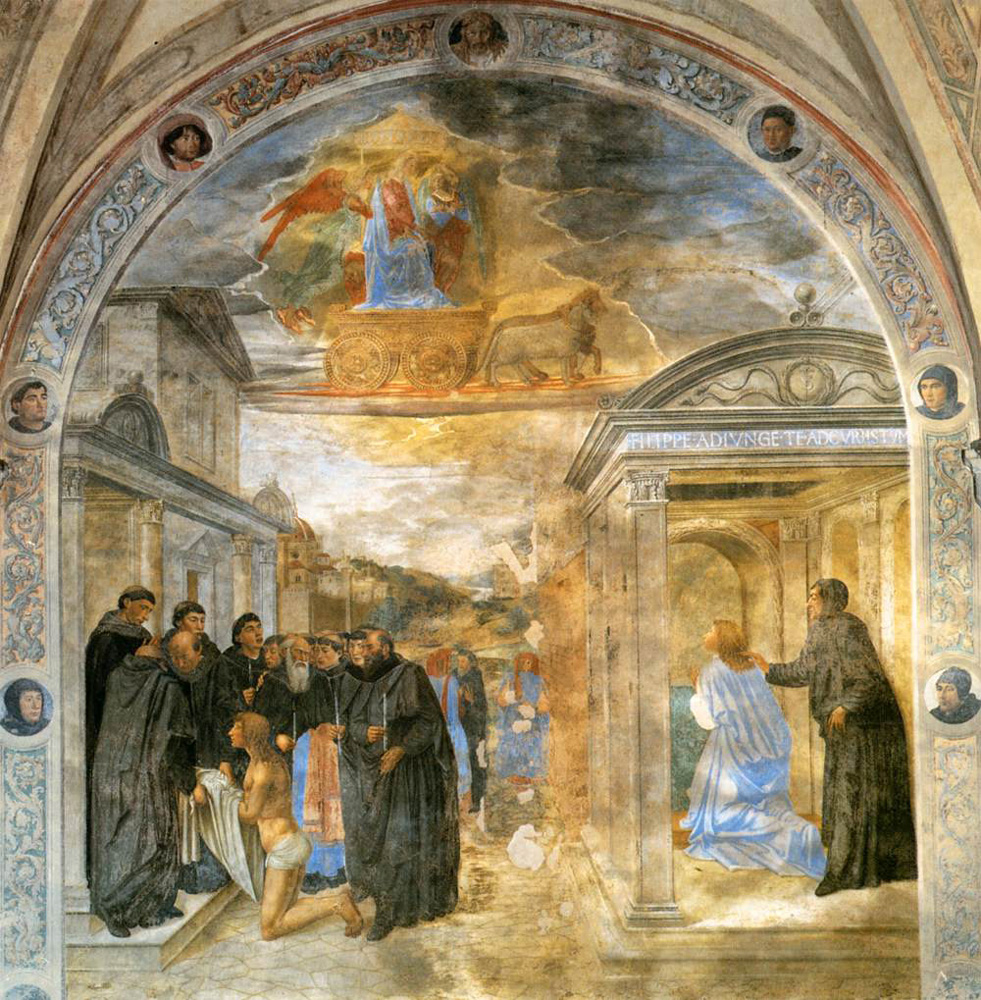 scene from the life of saint filippo benizzi